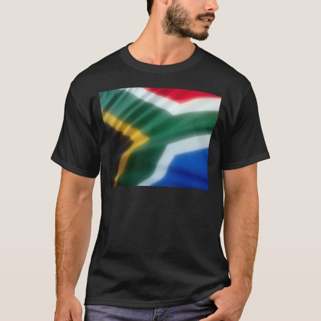 Södra - afrikansk flagga t-shirt (Framsida)