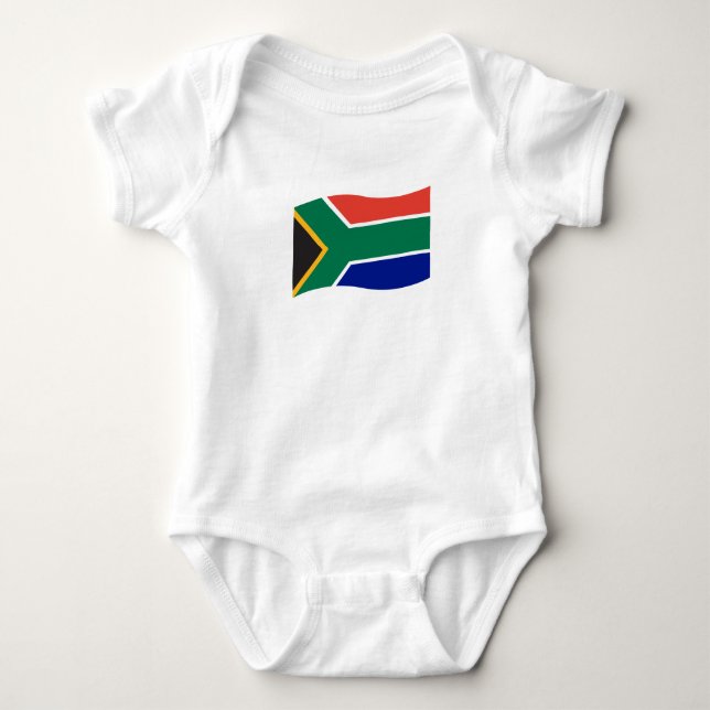 Södra - afrikansk flaggababy ett biet tee (Framsida)