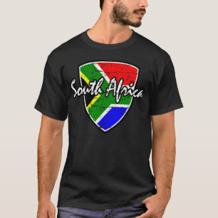 Södra - afrikansk flaggaskjorta tee shirt