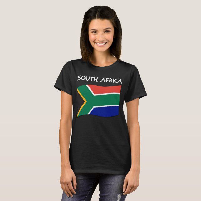 Södra - afrikansk flaggaT-tröja - damer II T-shirt (Hel framsida)