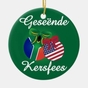 Södra - afrikansk julprydnad - keramiskt julgransprydnad keramik