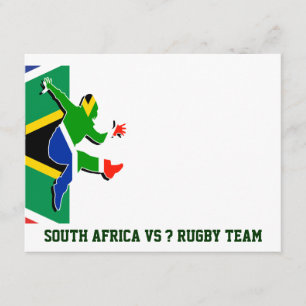 Södra - afrikansk rugbyinbjudanmall inbjudningar