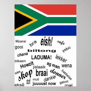 Södra - afrikansk Slangaffisch Poster