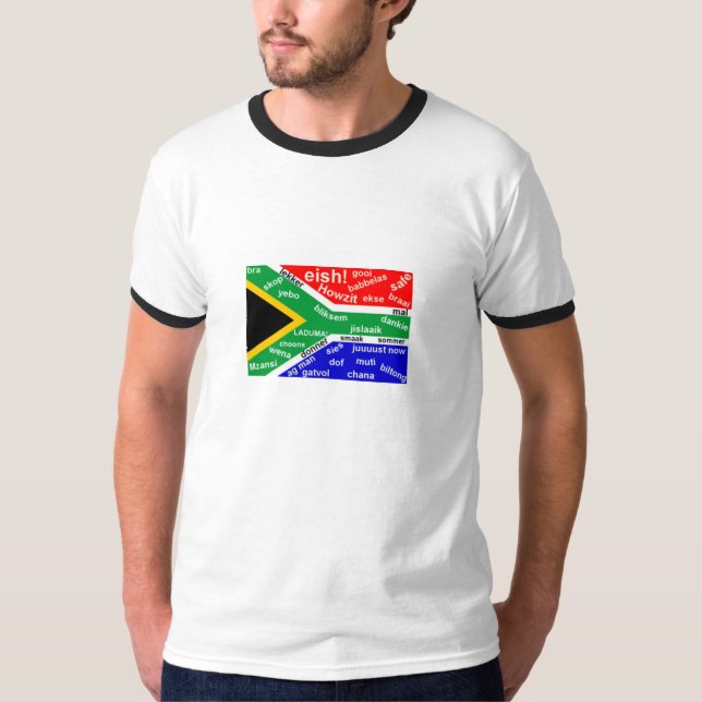Södra - afrikansk SlangT-tröja - anpassade Tee Shirt (Framsida)