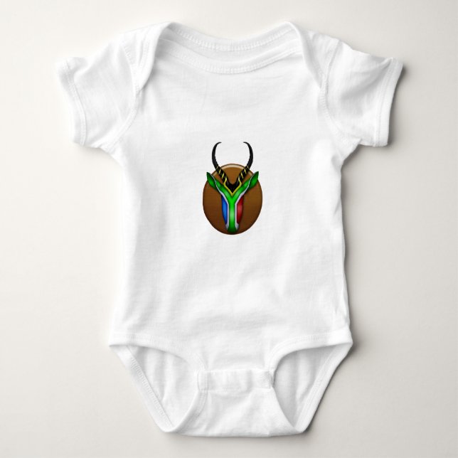 Södra - afrikansk Springbok T Shirt (Framsida)