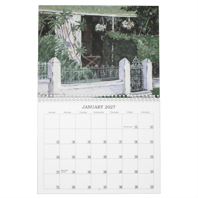 Södra - afrikansk temakalender kalender (Jan 2027)