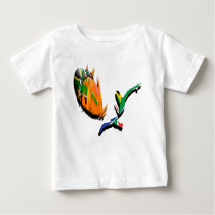 Södra - afrikanska rugbyfläktar behandla som ett t-shirt