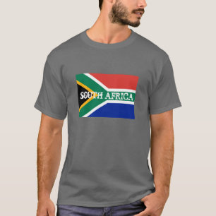 Södra - afrikanska skjortor för flagga T Tee Shirt