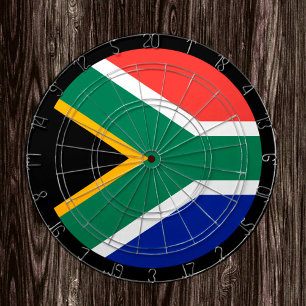 Södra Afrikas Flagga Dartboard & Afrika / spelbord Darttavla