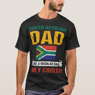 Södra Afrikas Pappa som en vanlig kylare för endas T Shirt