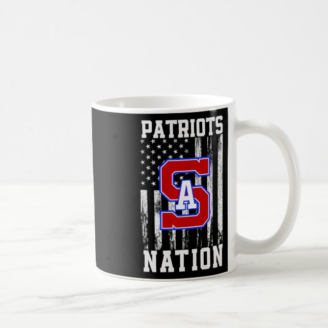 Södra Alamance Patriots Logotyp Nation Hs Kaffemugg (Höger)