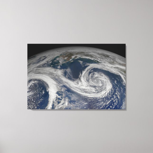 Södra Alaska Kusten och Alaskas Bukt. Canvastryck (Framsida)