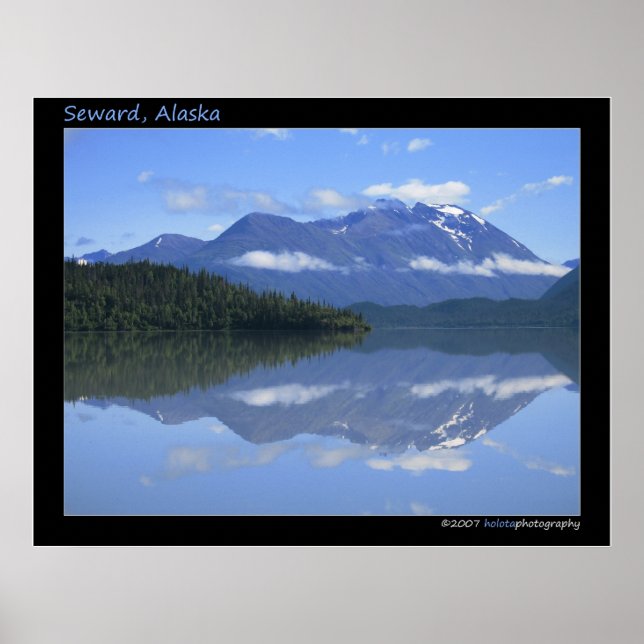 Södra Alaska - Reflektion nr 001 Poster (Framsidan)