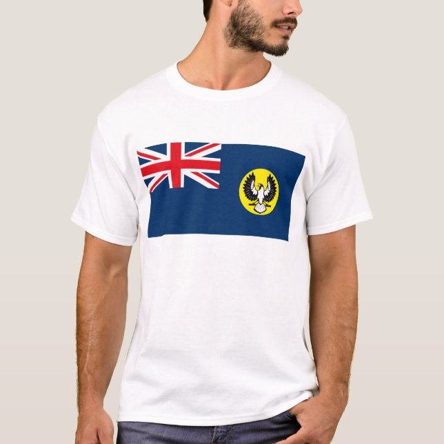 Södra Australien flaggaT-tröja Tee Shirt (Framsida)