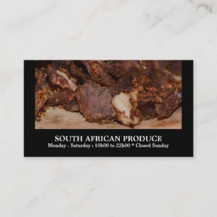 Södra Biltong - afrikansk affär Visitkort