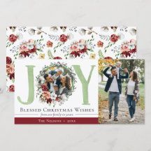 Södra Blommigten Cotton Jul Joy Helgdag Photo