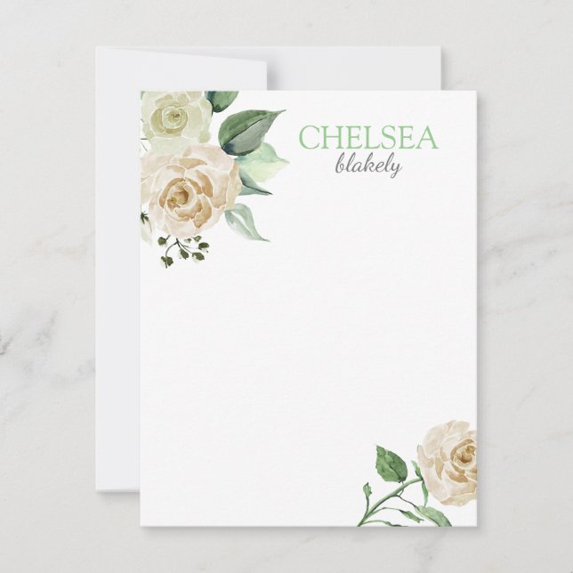 Södra blommor anteckningskort (Framsida)