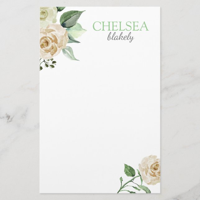 Södra blommor brevpapper (Framsida)
