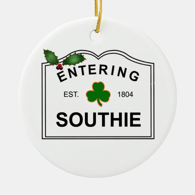 Södra Boston MORSOR Julgransprydnad Keramik (Framsidan)