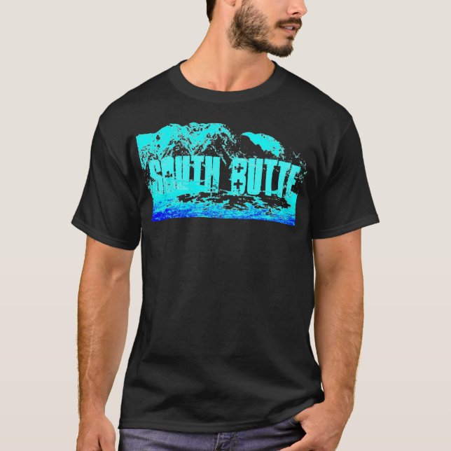 Södra Butteblått på skjortan för blått T Tee Shirt (Framsida)