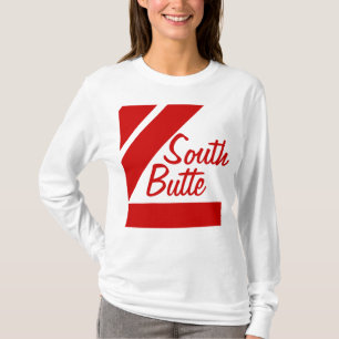 Södra Buttedubbla fodrar klassikerstilskjortan T-shirt