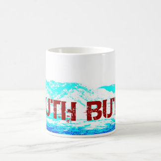Södra Buttevit, blått och röd kaffemugg
