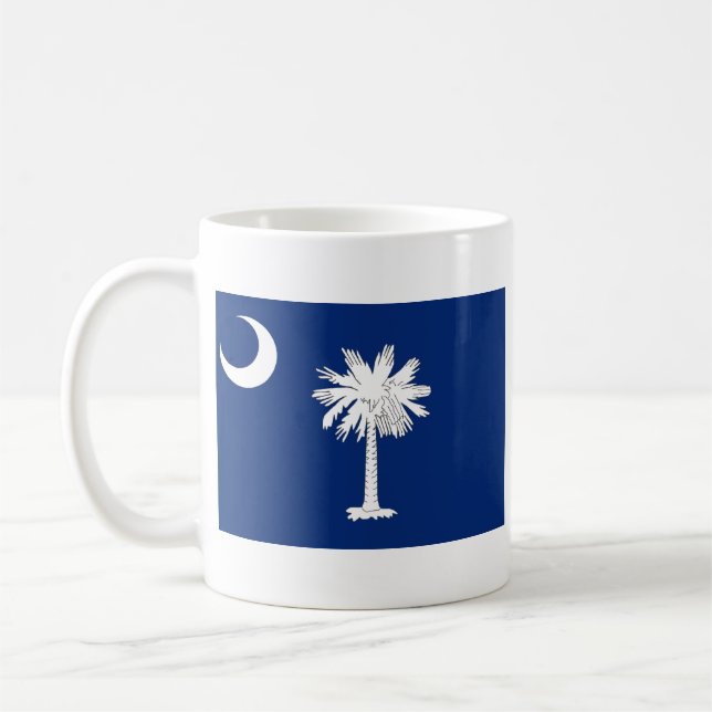 Södra Carolinianflagga + Kartamugg Kaffemugg (Vänster)