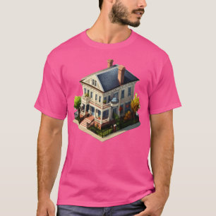 Södra Charleston House Isometric Design T Shirt