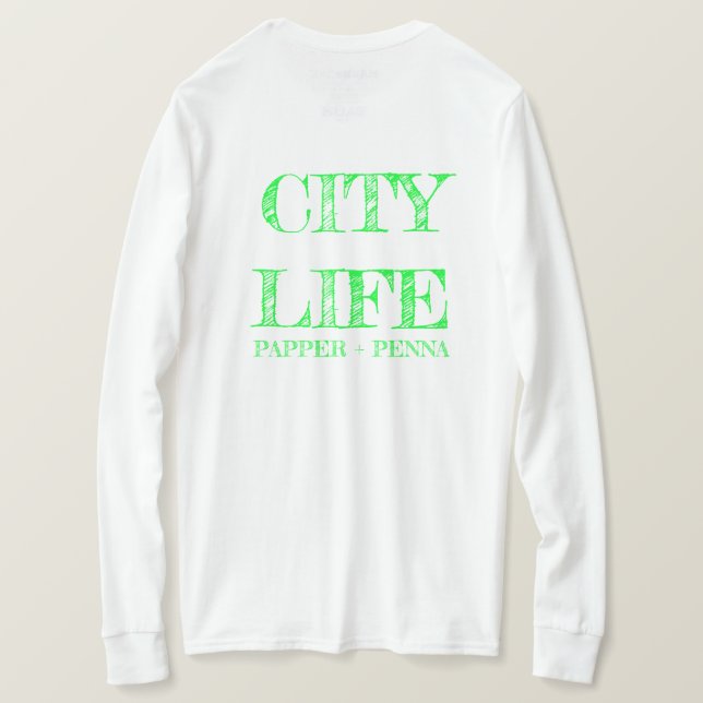Södra City Life Långärmad Tshirt T Shirt (Design baksida)