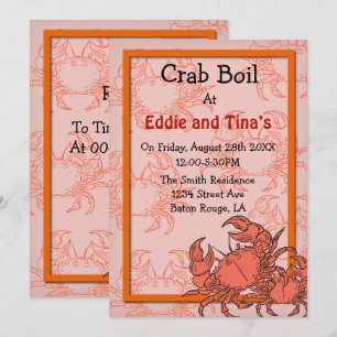 Södra Crab Boil Inbjudningar