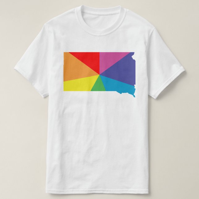 södra Dakota färg burst Tee Shirt (Design framsida)