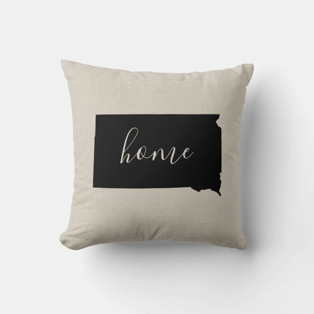 Södra Dakota Home State Dekorativ kudde (Framsida)