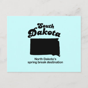 Södra Dakota - norra Dakotas påsklov Vykort