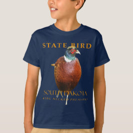 Södra Dakota-området Bird Ring-Necked Pheasa T Shirt