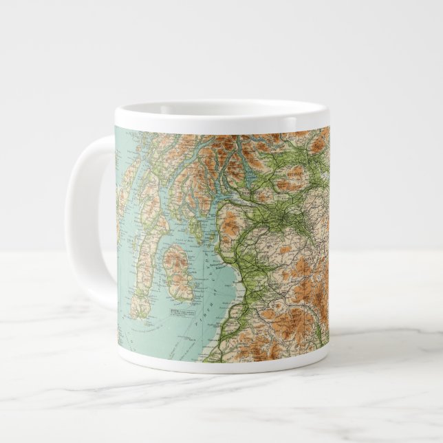 Södra delen av Skottland Jumbo Mugg (Framsida vänster)