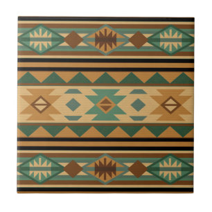 Södra designen, Grönt Brown Tan Kakelplatta