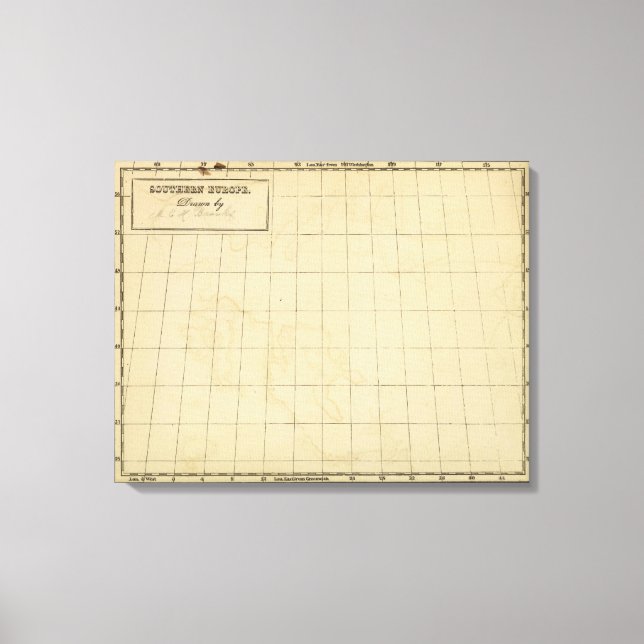 Södra Europa Canvastryck (Framsida)