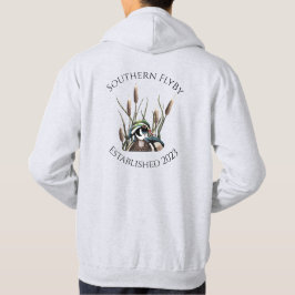 Södra flygvägen med Wood Anka med kattlar Hoodie