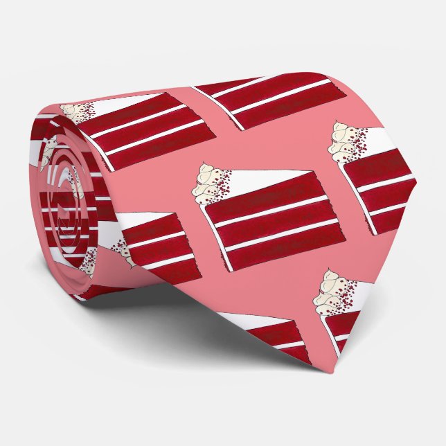 Södra Food Red Velvet Lagrar Cake Slice Bakery Slips (Rullad)