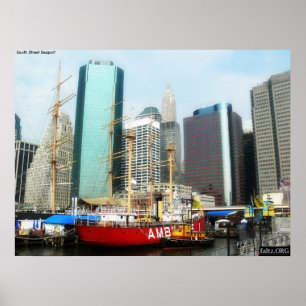 Södra gataSeaport, NYC Poster