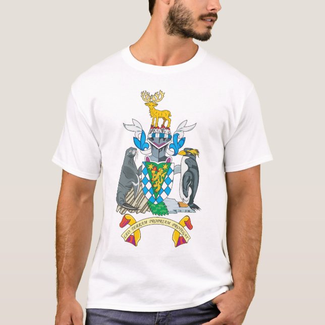 Södra Georgia vapensköldT-tröja Tee (Framsida)
