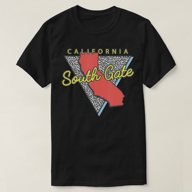 Södra Grind California Retro Triangle CA City T Shirt (Design framsida)