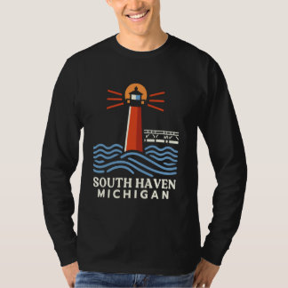 Södra Haven Michigan, fyr i södra Haven T Shirt