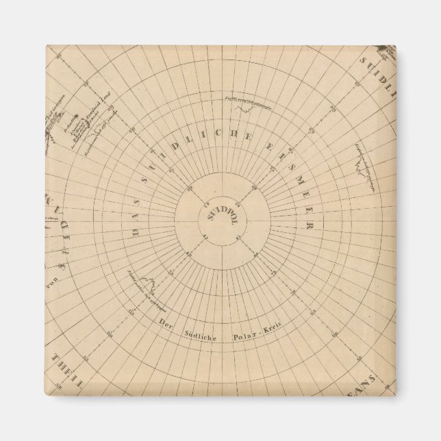 Södra Hemisphere, Antarctica Magnet (Framsidan)