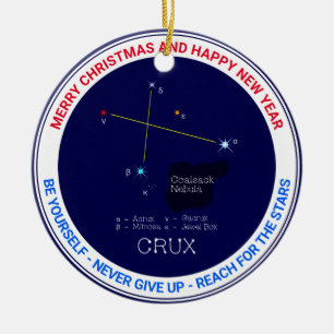 Södra hemisphere Constellation Crux Julgransprydnad Keramik
