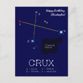 Södra hemisphere Constellation Crux Vykort