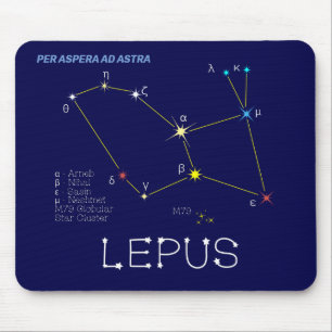 Södra Hemisphere Constellation Lepus Musmatta