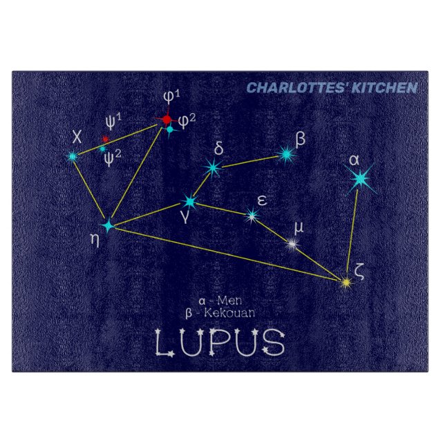Södra Hemisphere Constellation Lupus (Framsidan)