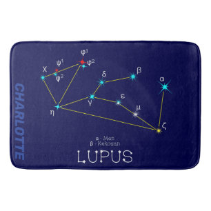 Södra Hemisphere Constellation Lupus Badrumsmatta