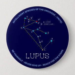 Södra Hemisphere Constellation Lupus Knapp